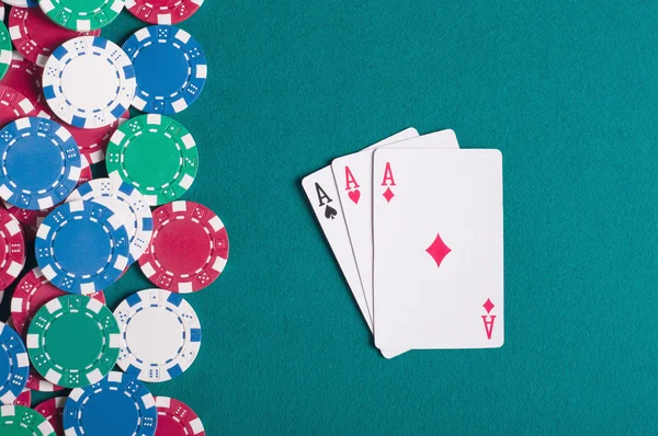 Poker fişleri — Stok fotoğraf