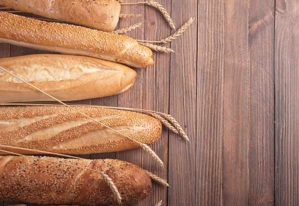 Different types of baguette — Stock Photo, Image