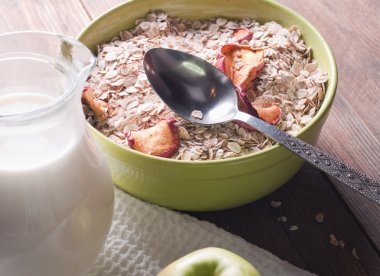 Sağlıklı kahvaltı.