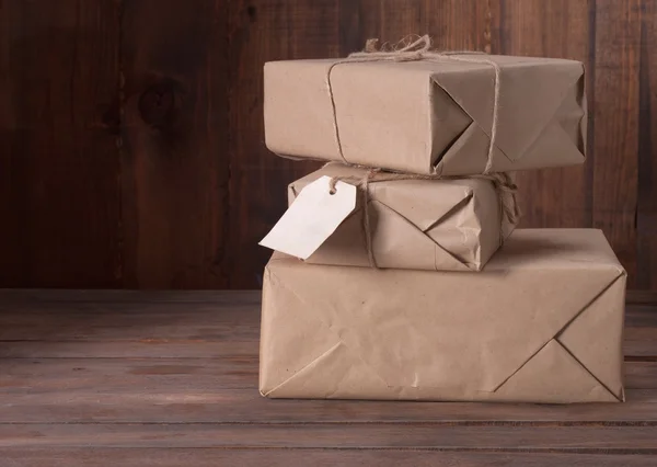 Pile parcel — Stock Photo, Image