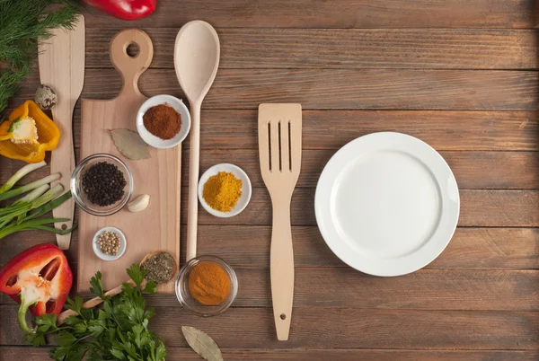 Spices and vegetables — Stock Photo, Image