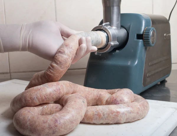 Faire des saucisses — Photo