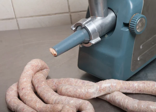 Making Sausage — Stock Photo, Image