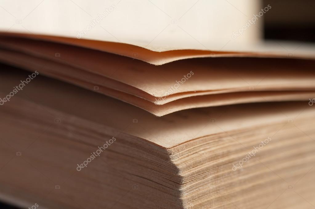 View of book pages