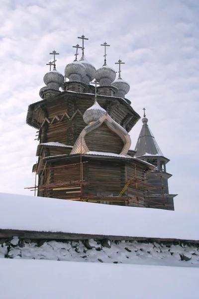 Museo ruso famoso de madera Kizhi —  Fotos de Stock