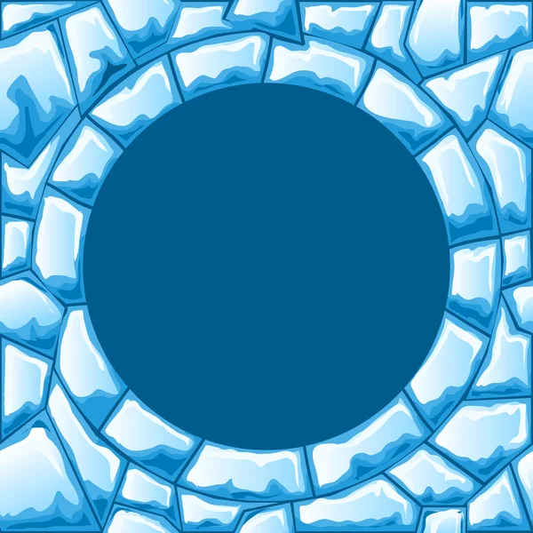 氷のシームレスなパターン — ストックベクタ