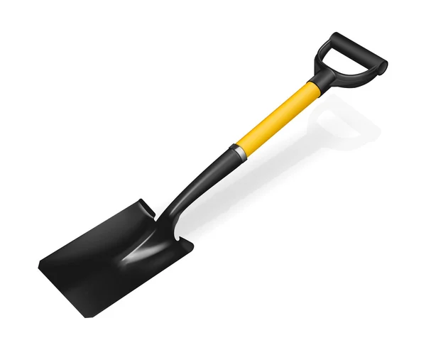 Photorealistic fiberglass shovel — Stock Vector