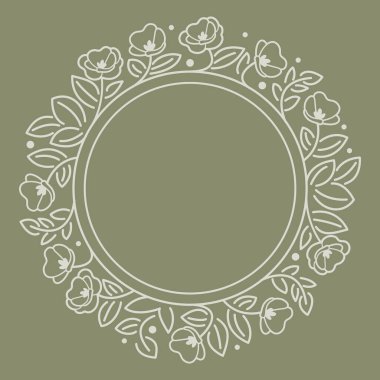 Yuvarlak gösterişli çerçeve