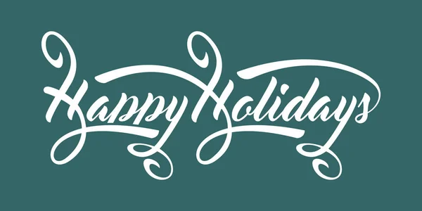 Happy Holidays text — Stock Vector