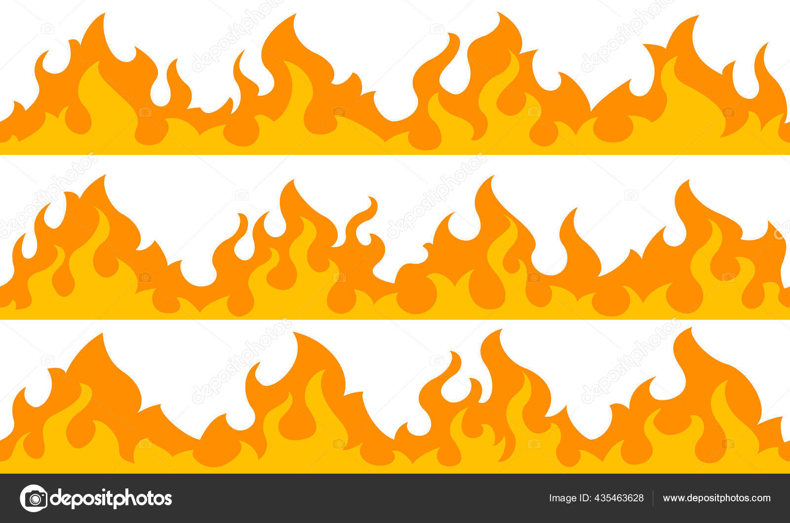 fogo fronteiras em branco. desenho animado chama bandeira fronteira  elemento, laranja queimar limite 21890371 Vetor no Vecteezy