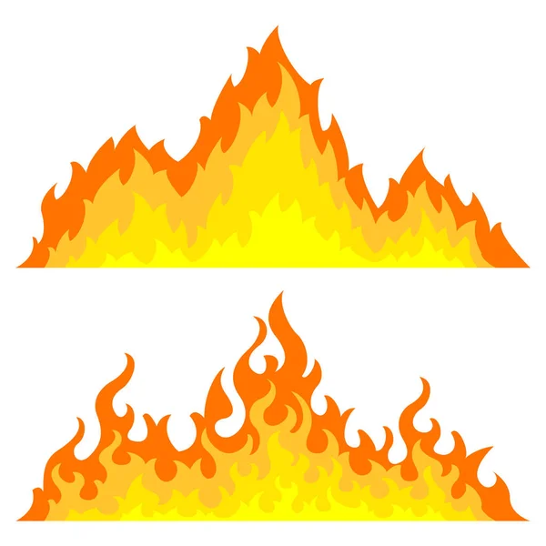 Bonfire icoon ingesteld. Ontwerp-element — Stockvector