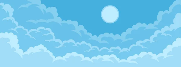 Cloudy sky background — Stock Vector