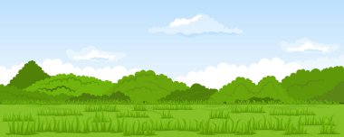 Kırsal yaz manzarası