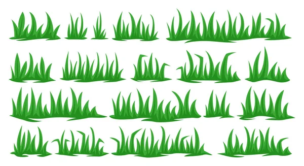 Green grass collection — Stock Vector