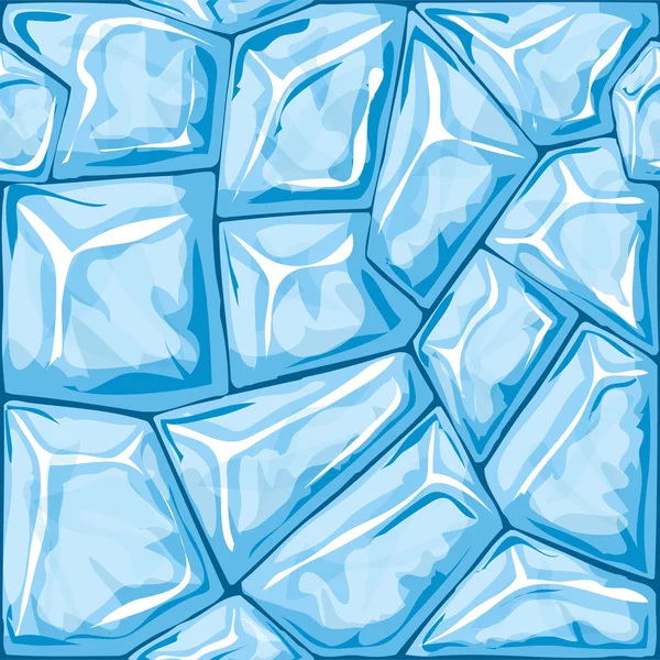Blue ice seamless pattern — Stock Vector