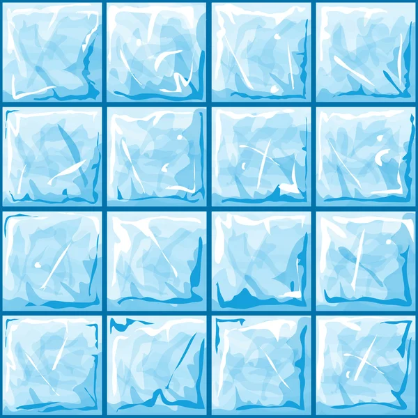 Blue ice seamless pattern — Stock Vector