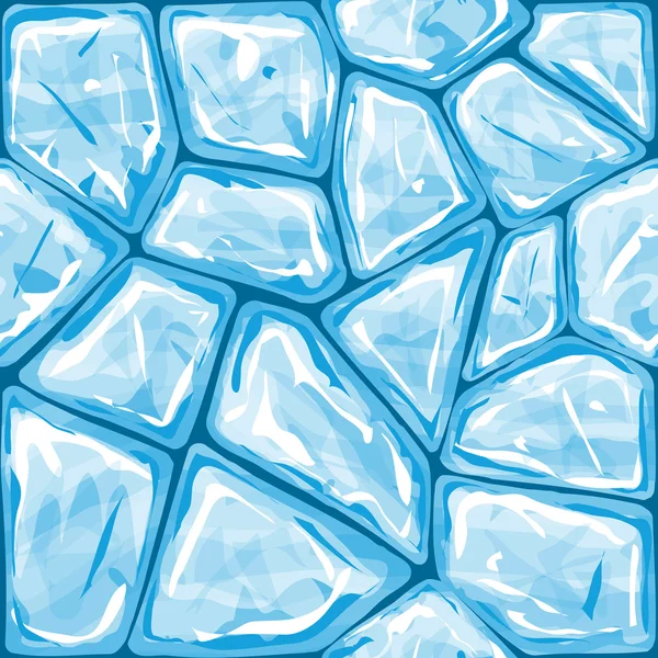 蓝色冰无缝模式 — 图库矢量图片