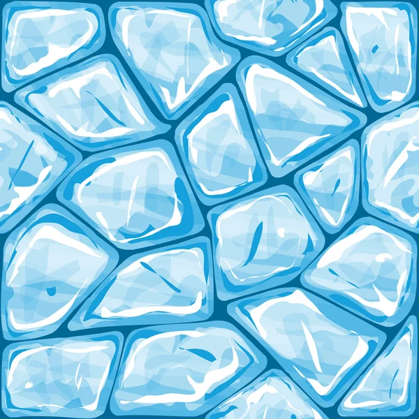 Blue ice seamless pattern — Stock Vector