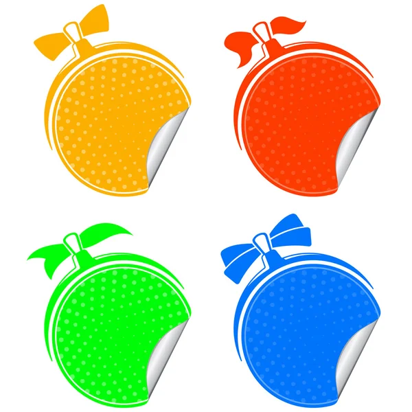 Set de pegatinas coloridas — Vector de stock