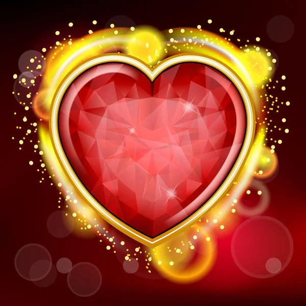 День святого Валентина фон с сердцем — стоковый вектор
