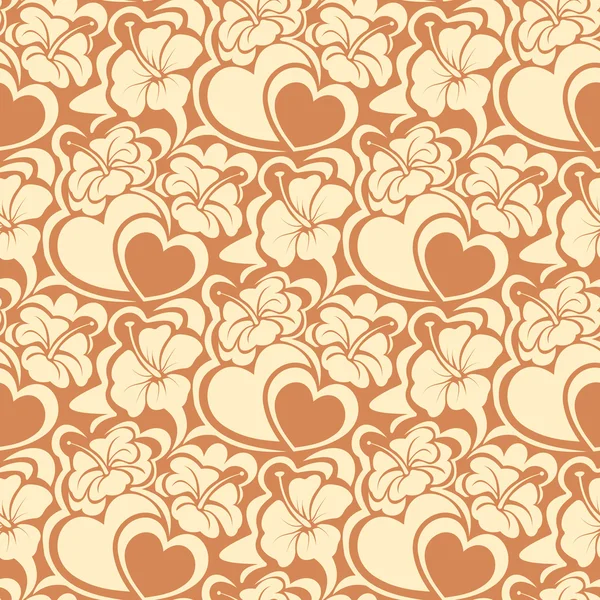 Textura sin costuras con corazón — Vector de stock