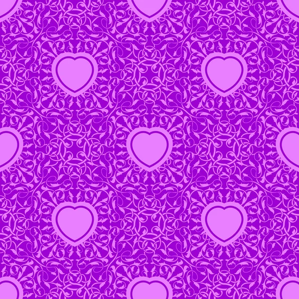 Textura sin costuras con corazón — Vector de stock