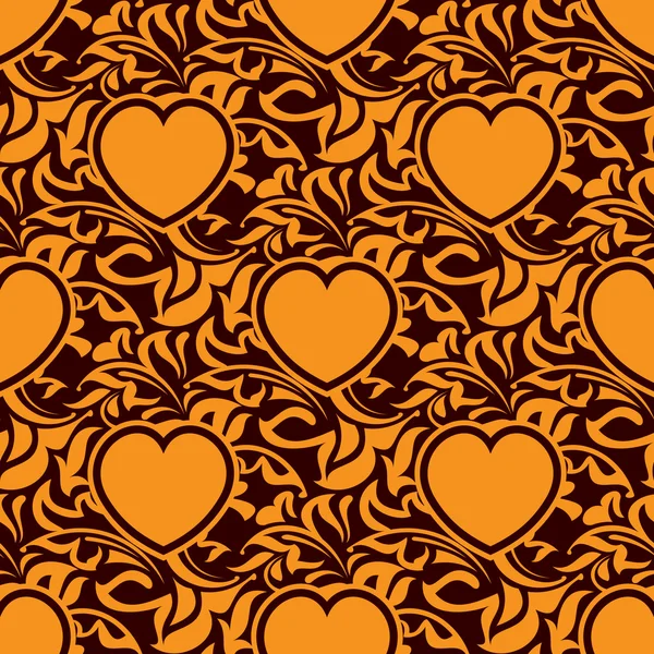 Textura sin costuras con corazón — Vector de stock