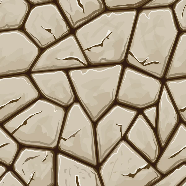 Nahtloses Muster aus Stein — Stockvektor