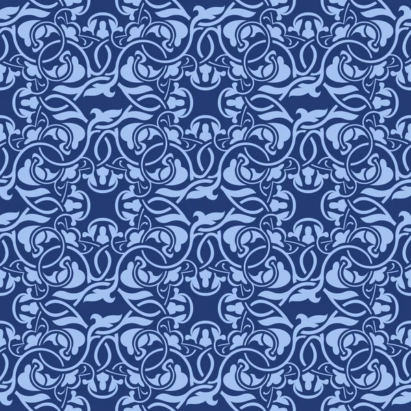 Blaues nahtloses Muster — Stockvektor