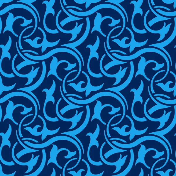Синий бесшовный рисунок — стоковый вектор