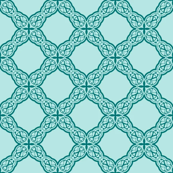 Turquoise motif sans couture — Image vectorielle