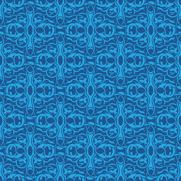 Blue seamless pattern — Stock Vector