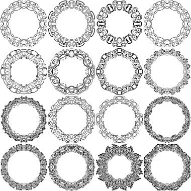 Siyah çerçeve kümesi