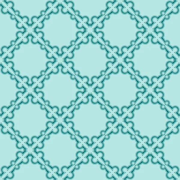 Turquoise motif sans couture — Image vectorielle