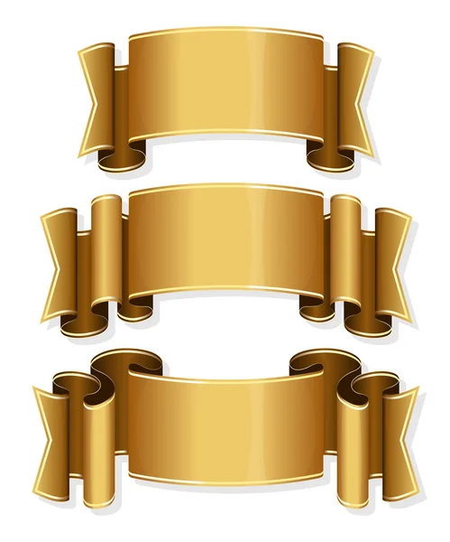 Conjunto de cinta de oro — Vector de stock