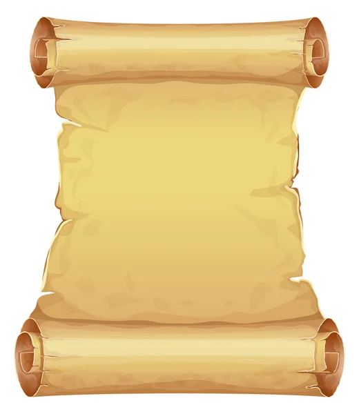 Grande pergaminho dourado de pergaminho —  Vetores de Stock