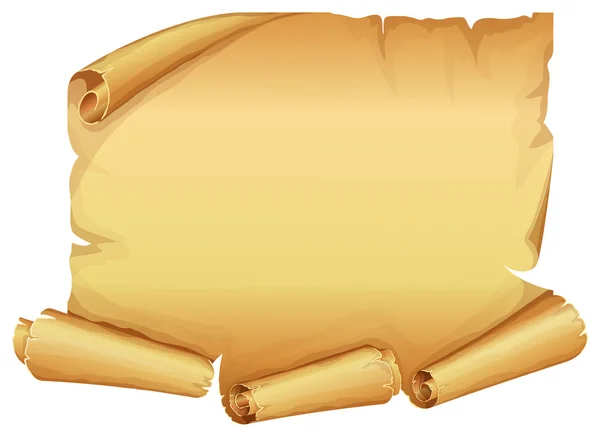 Великий золотий аркуш пергаменту — стоковий вектор