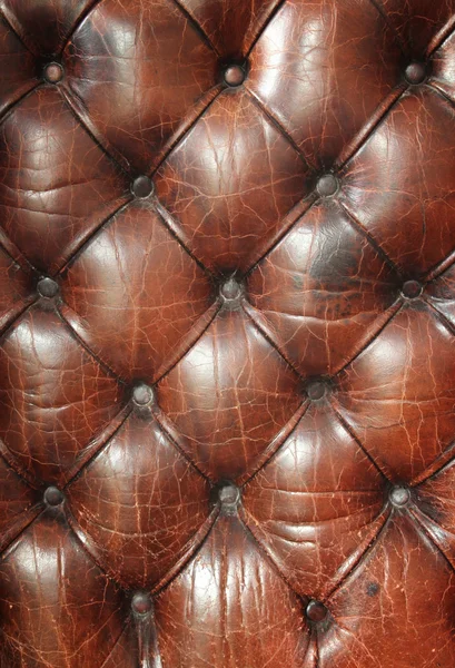 Buttoned leather texture — Stock Photo, Image