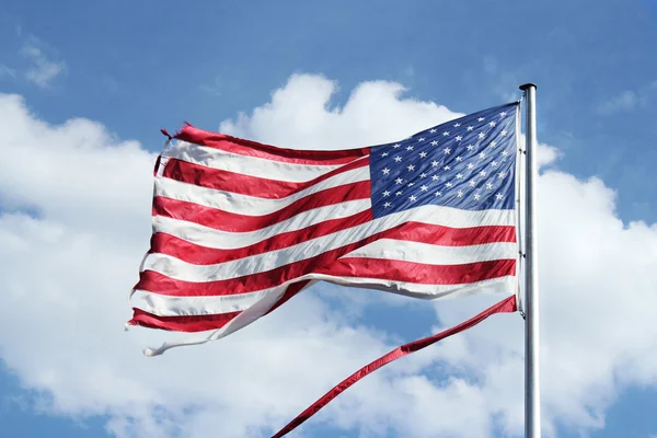 Old American flag — Stock Photo, Image