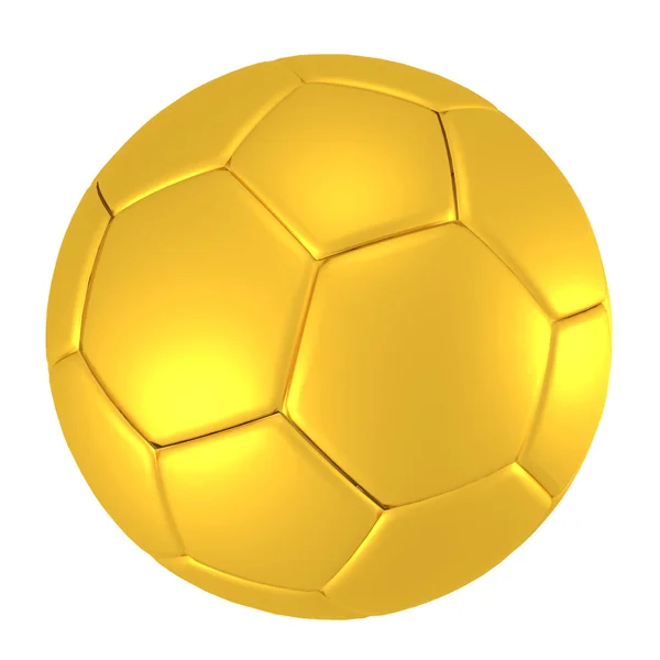 Bola de futebol dourado — Fotografia de Stock