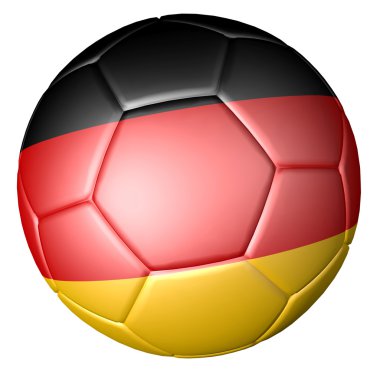 Alman bayrağı ile futbol futbol