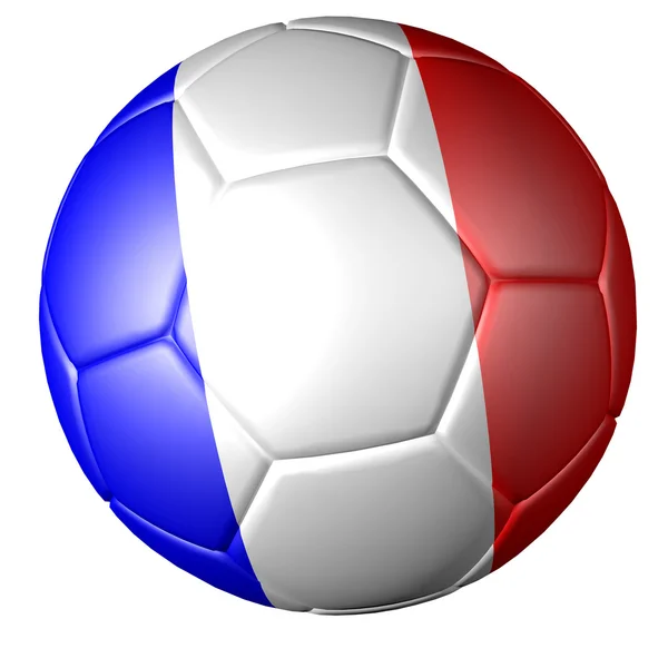 Fotbalový míč s vlajkou Španělska — Stock fotografie