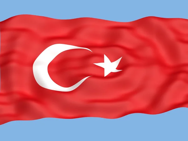Bandiera della Turchia — Foto Stock