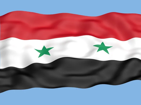 Flag of syria — Stockfoto