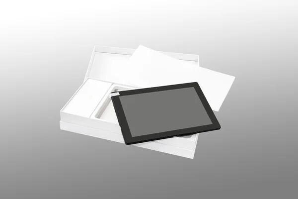 Tablet-Pc in een nieuwe verpakking. — Stockfoto