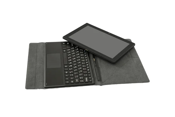 Tablet PC und Tastatur. — Stockfoto