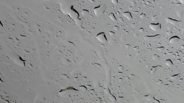 Esőcseppek Kocsi Üvegén — Stock videók