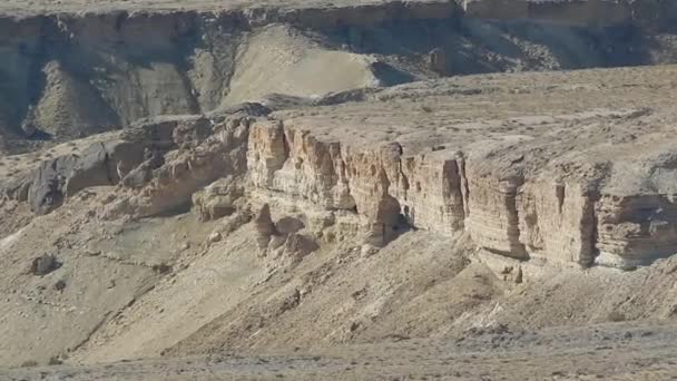 Depresión Karagiye. 132 metros por debajo del nivel del mar . — Vídeos de Stock