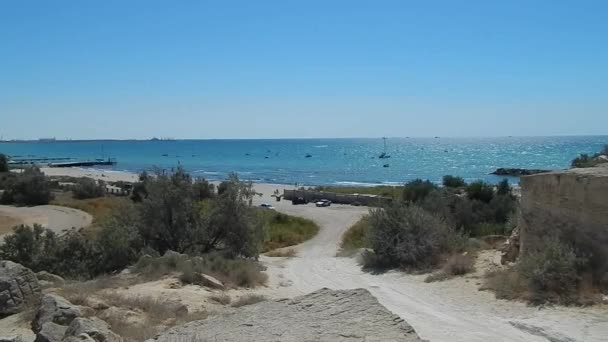 Сходження до моря — стокове відео