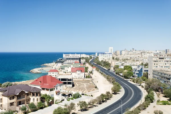 Aktau city Kazakhstan. Royalty Free Stock Images